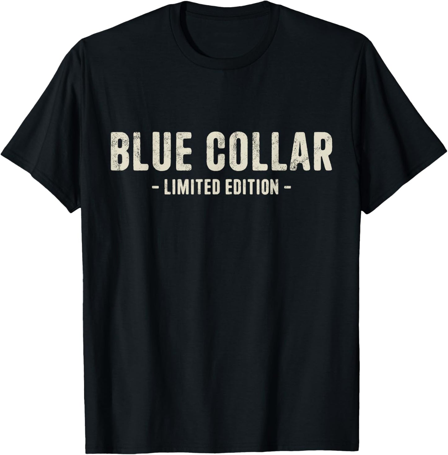 Blue Collar Limited Edition American Worker Plumber Mechanic T-Shirt - T-Shirt | Black