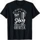 Correctional Officer Girl Girlfriend Wife Heart USA Flag T-Shirt - T-Shirt | Black