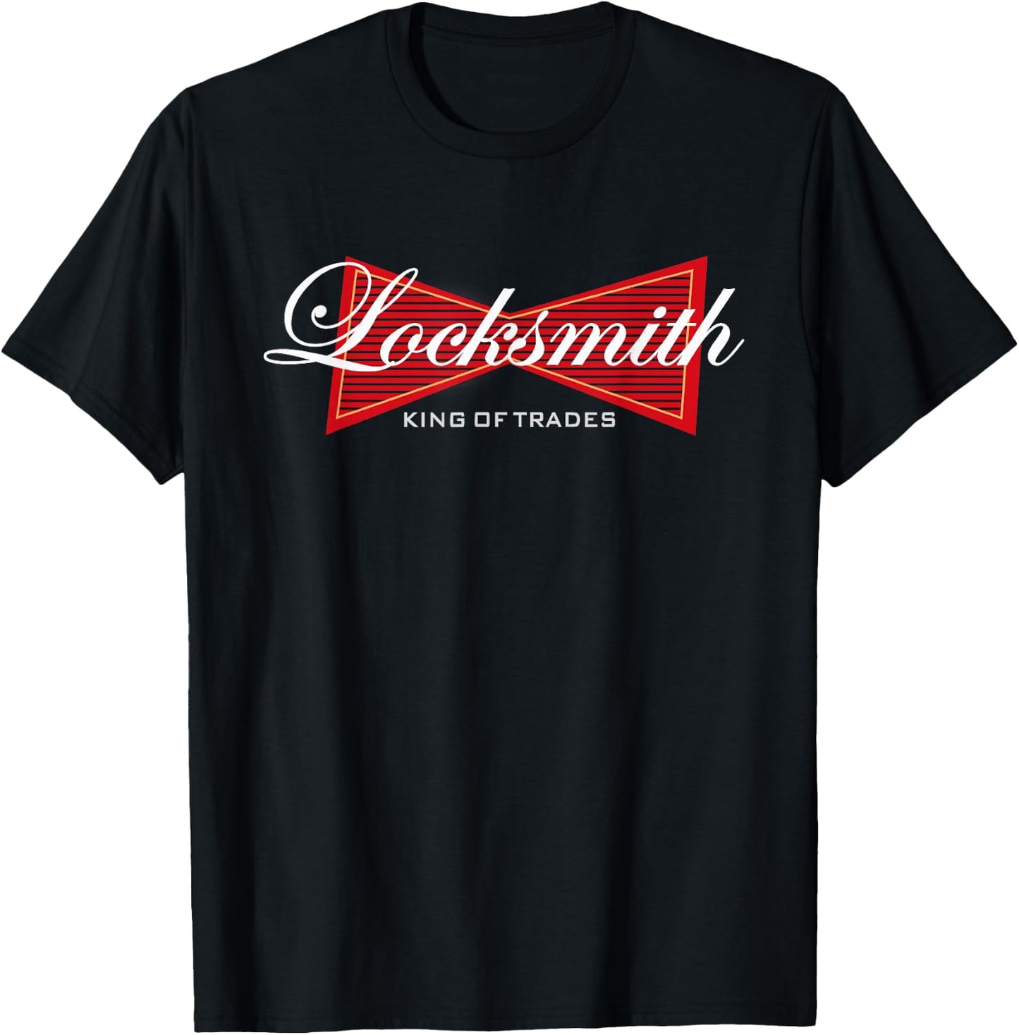 Funny Locksmith King of Trades Shirt Gift T-Shirt - T-Shirt | Black
