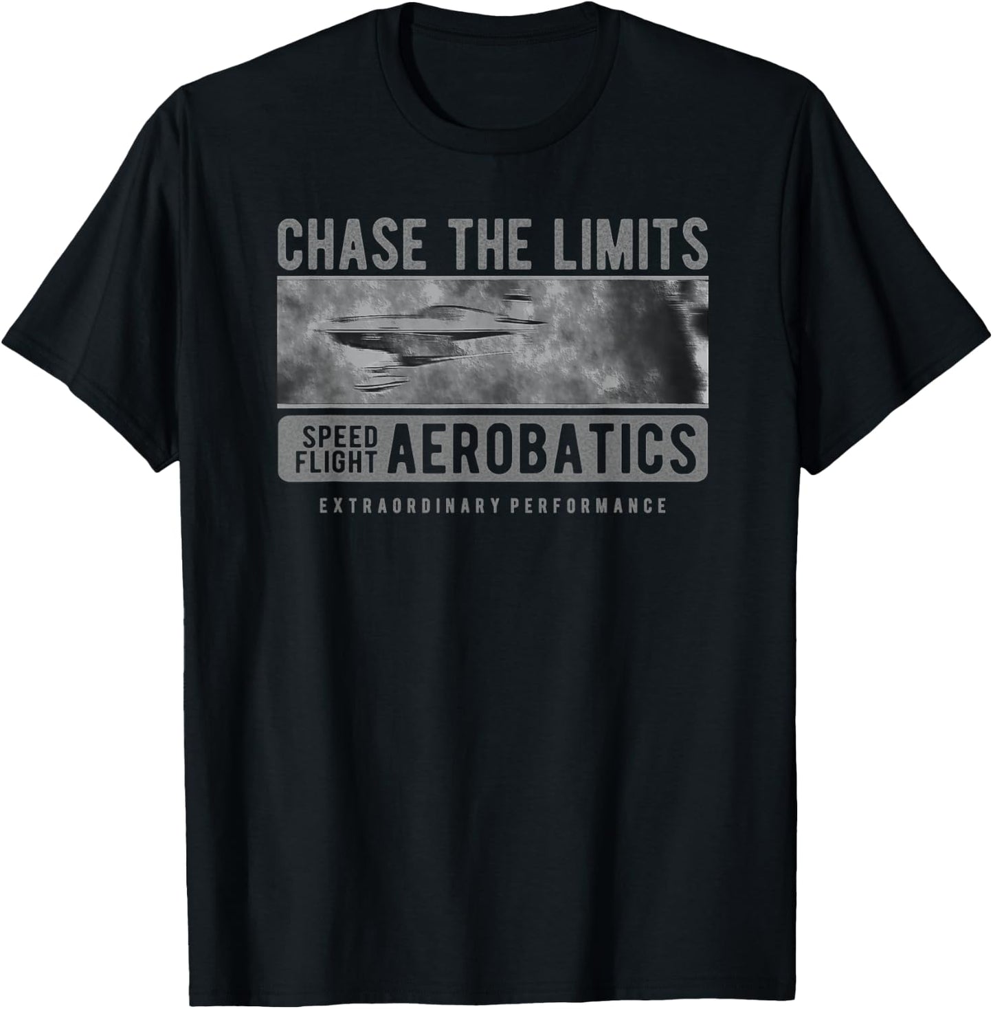 Aerobatics Pilots Airplane Air Show Chase the Limits T-Shirt - T-Shirt | Black