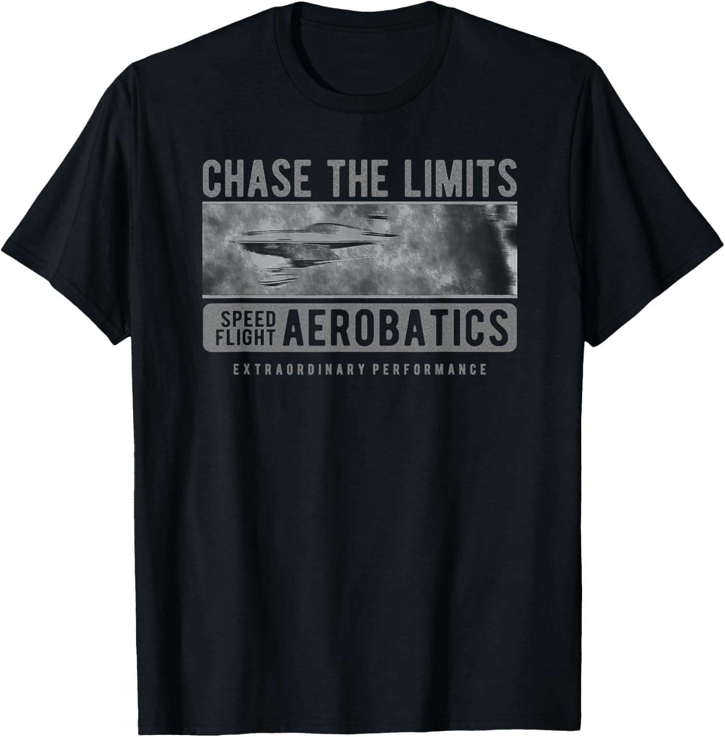 Aerobatics Pilots Airplane Air Show Chase the Limits T-Shirt - T-Shirt | Black