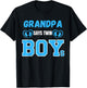 Gender reveal Grandpa says Twin Boys baby Matching Family T-Shirt - T-Shirt | Black