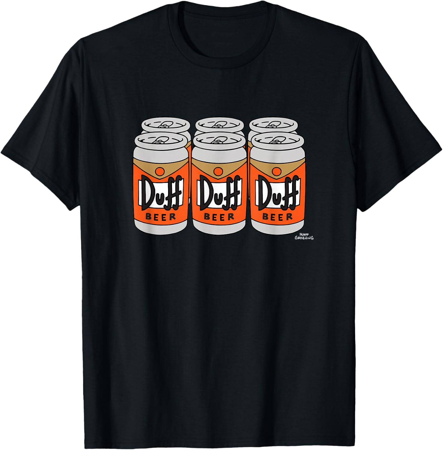 The Simpsons Duff Beer Six Pack T-Shirt - T-Shirt | Black