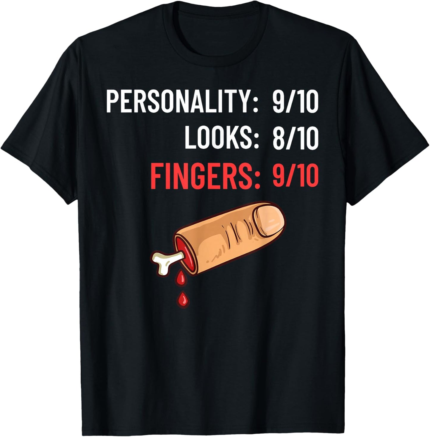 Missing Finger Prosthetic Amputation Recovery T-Shirt - T-Shirt | Black