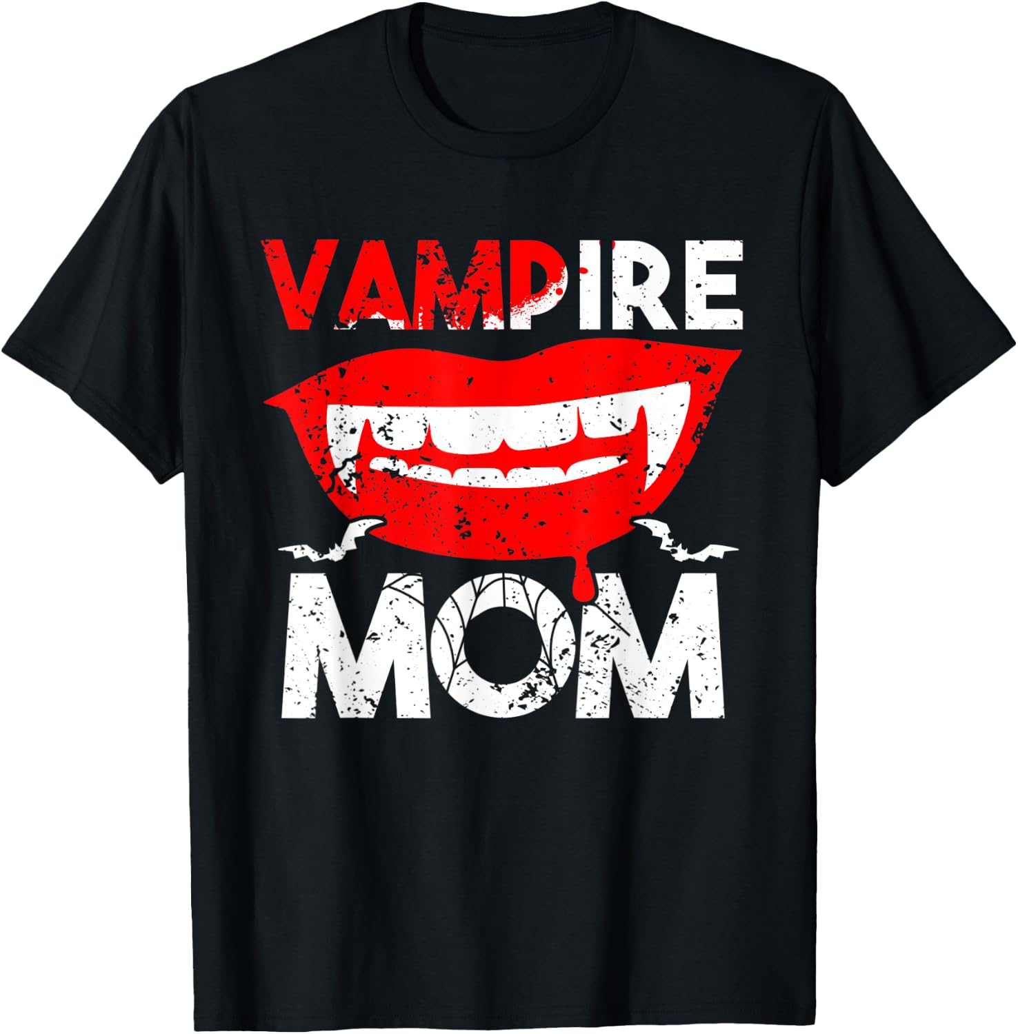 Vampire Mom Scary Halloween Mother Halloween Family Party T-Shirt - T-Shirt | Black