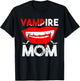 Vampire Mom Scary Halloween Mother Halloween Family Party T-Shirt - T-Shirt | Black