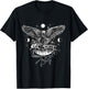 Esoteric Spiritual Moon phases Eagle Bird Animal Nature T-Shirt - T-Shirt | Black