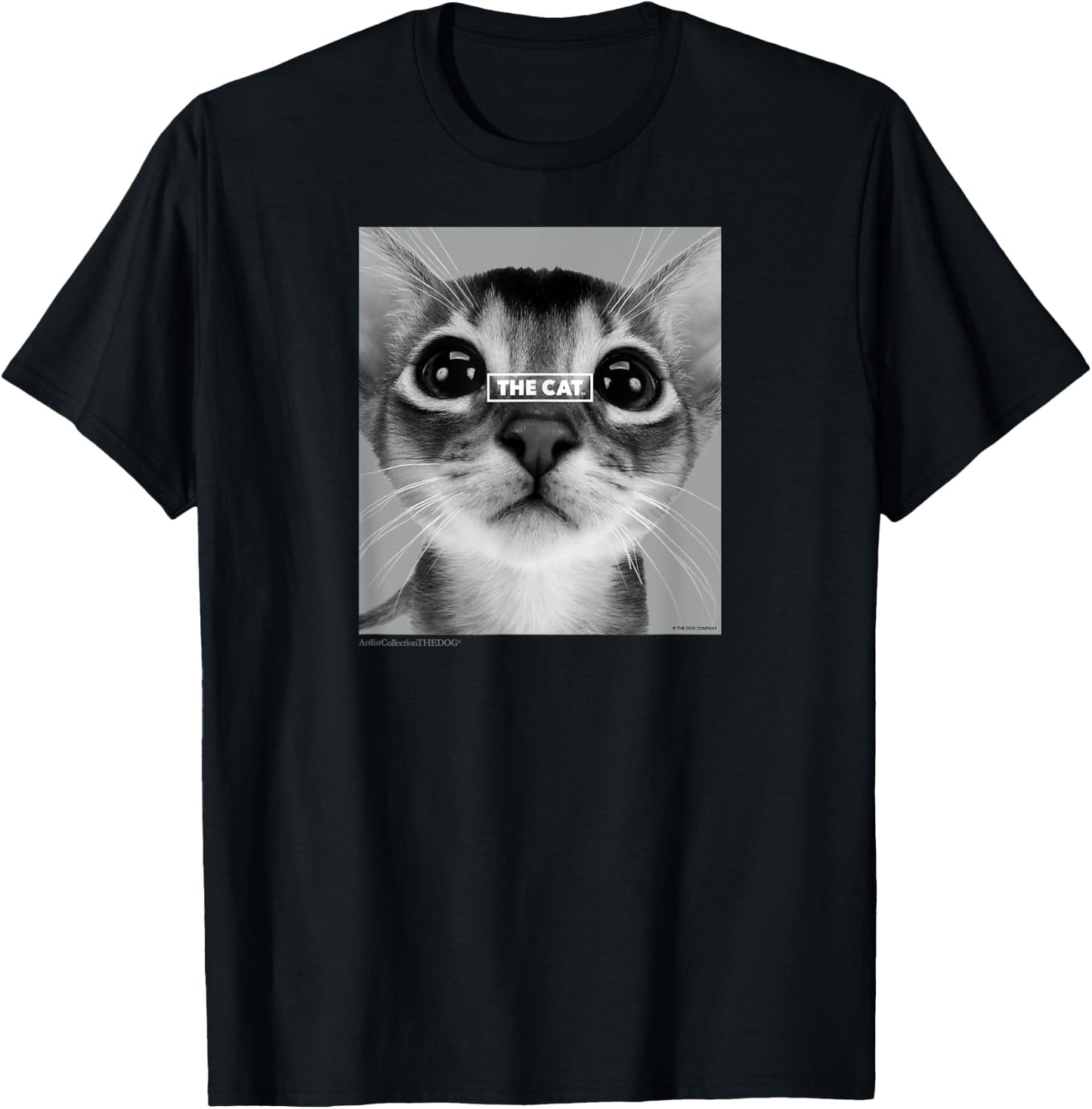 Artlist Collection THE CAT Abyssinian Men Women T-Shirt - T-Shirt | Black
