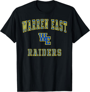 East Warren High School Raiders C1 T-Shirt - T-Shirt | Black