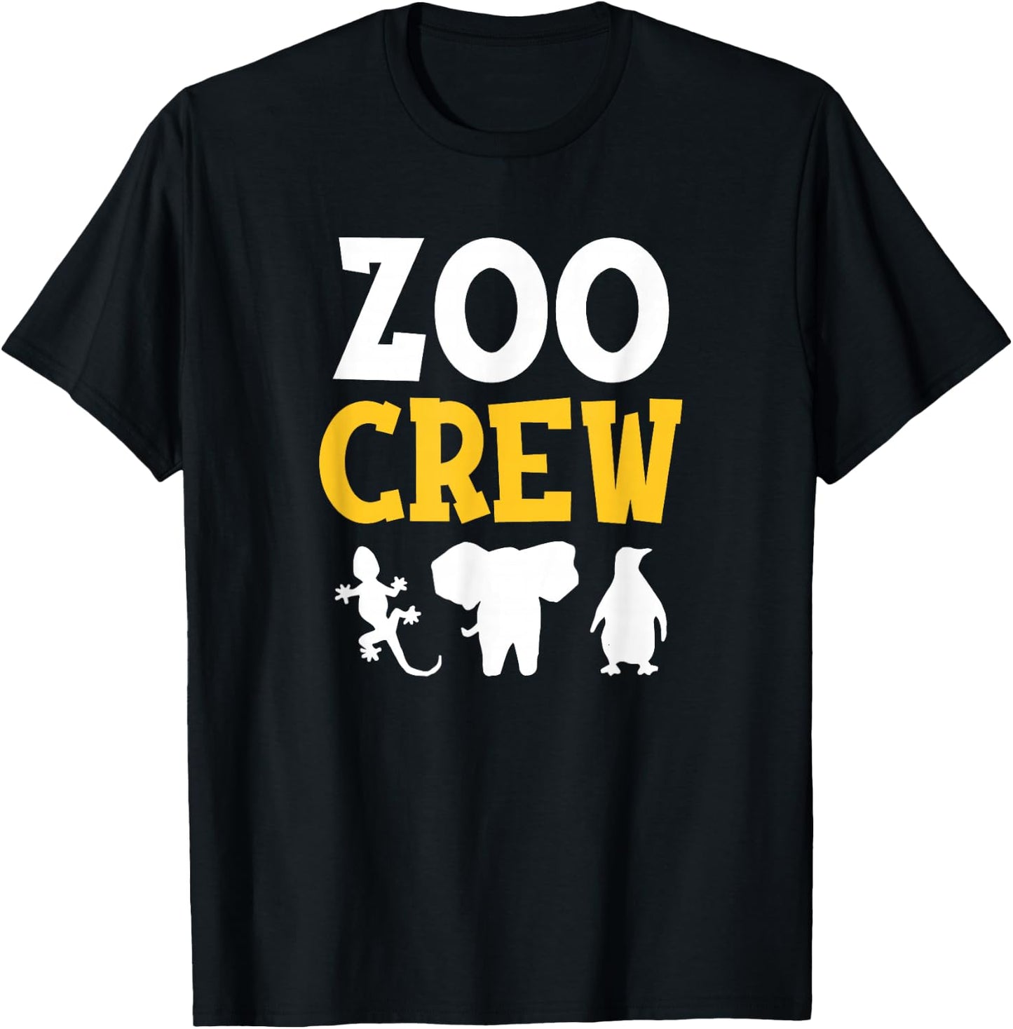 Cool Zoo Crew Shirt for Kids or Adults Zoo T-Shirt - T-Shirt | Black