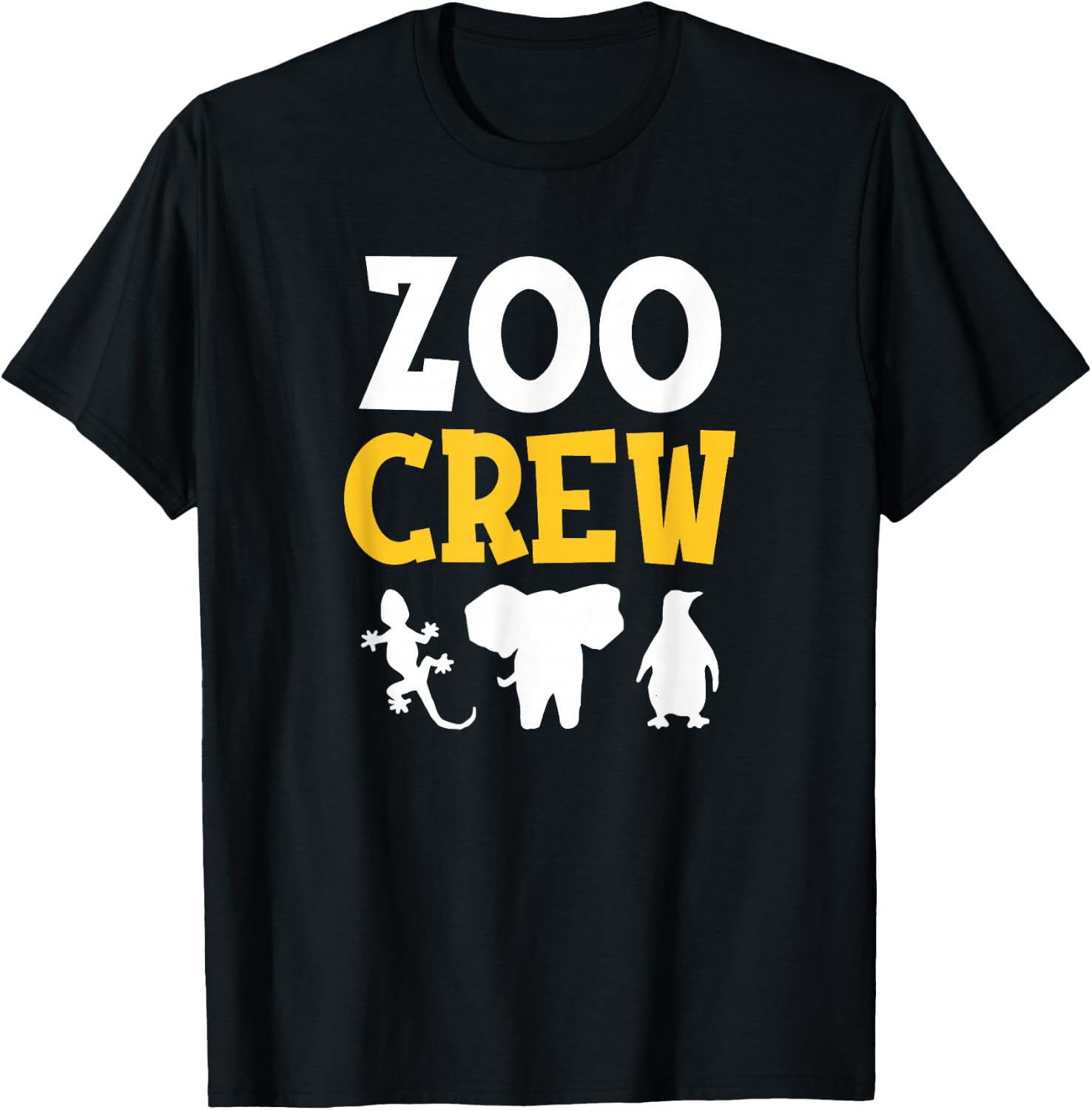 Cool Zoo Crew Shirt for Kids or Adults Zoo T-Shirt - T-Shirt | Black