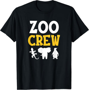 Cool Zoo Crew Shirt for Kids or Adults Zoo T-Shirt - T-Shirt | Black