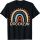 Brooklyn Name Personalized Funny Women Rainbow Brooklyn T-Shirt - T-Shirt | Black