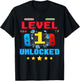1 Years Old Birthday Boy Level Unlocked Video Gamer Funny T-Shirt - T-Shirt | Black