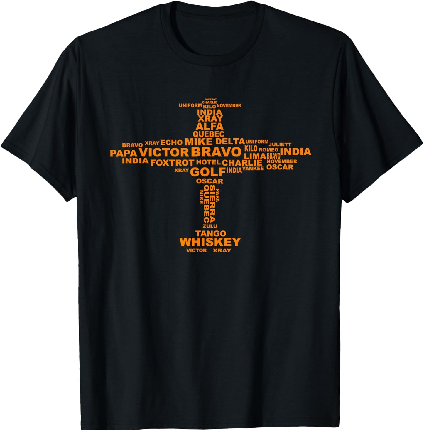 Full Phonetic Alphabet Shirt | Cute Plane Letters Gift T-Shirt - T-Shirt | Black