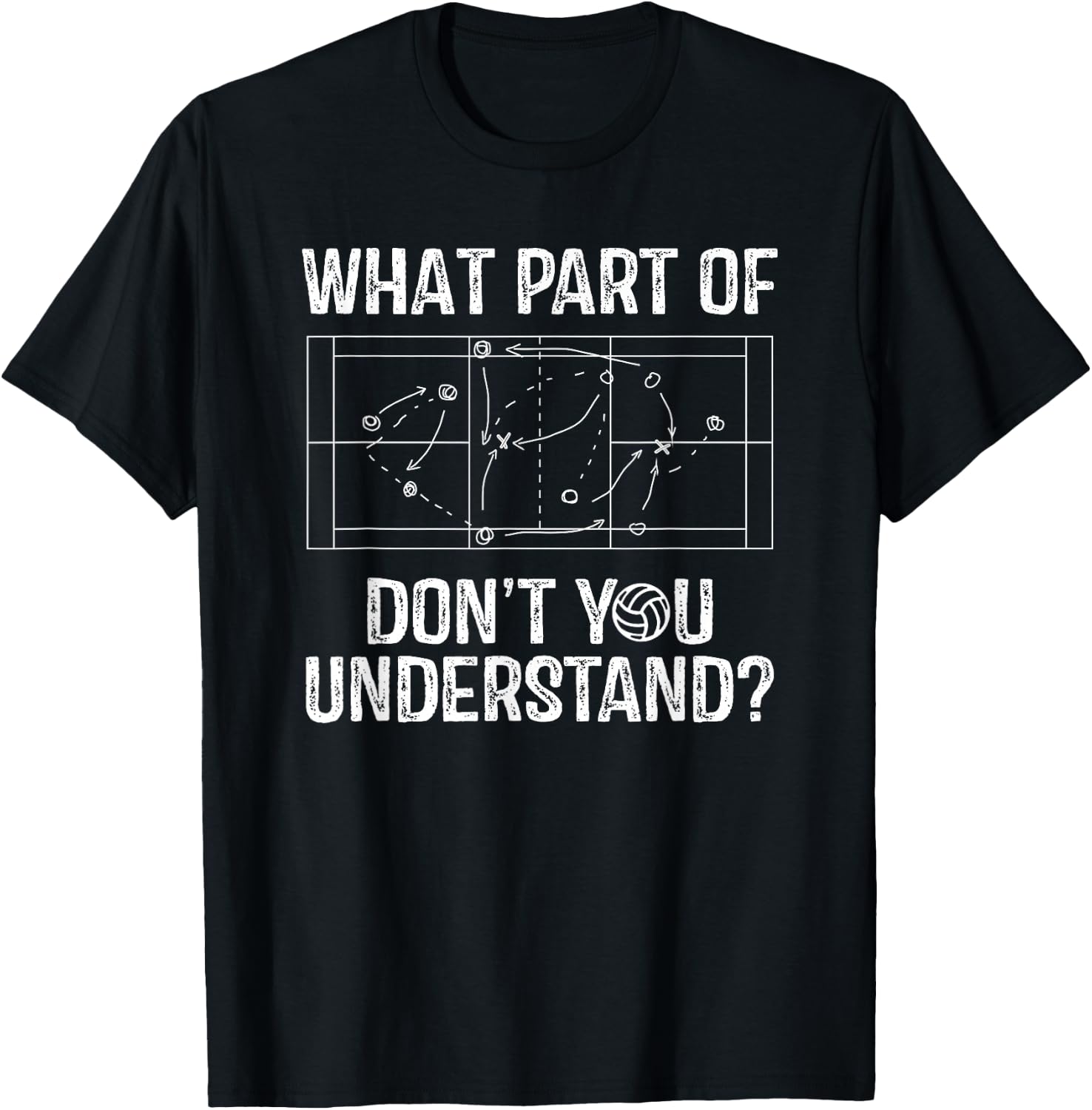 What Part of Dont You Understand Volleyball Coach Player T-Shirt - T-Shirt | Black