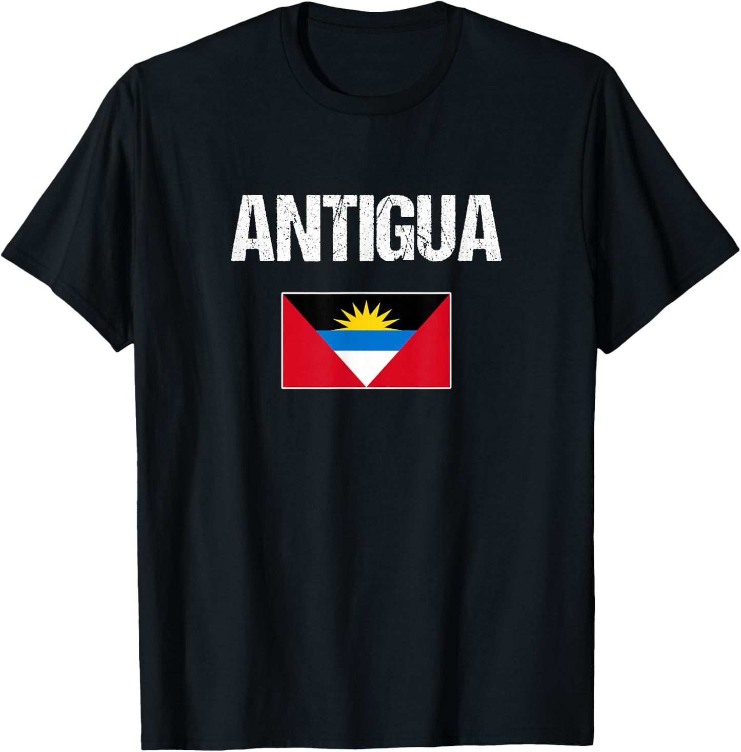 Antigua Antigua and Barbuda Flag Men Women Youth Kid T-Shirt - T-Shirt | Black
