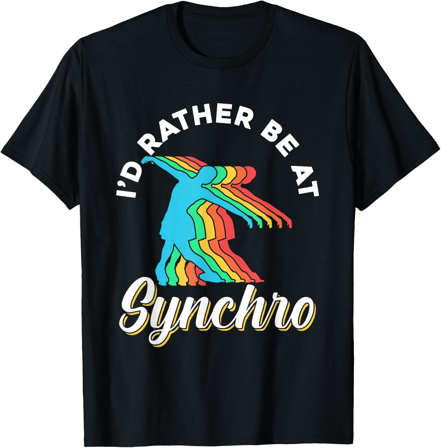 Synchro Figure Ice Skating Winter Sports Ice Skates Skater T-Shirt - T-Shirt | Black