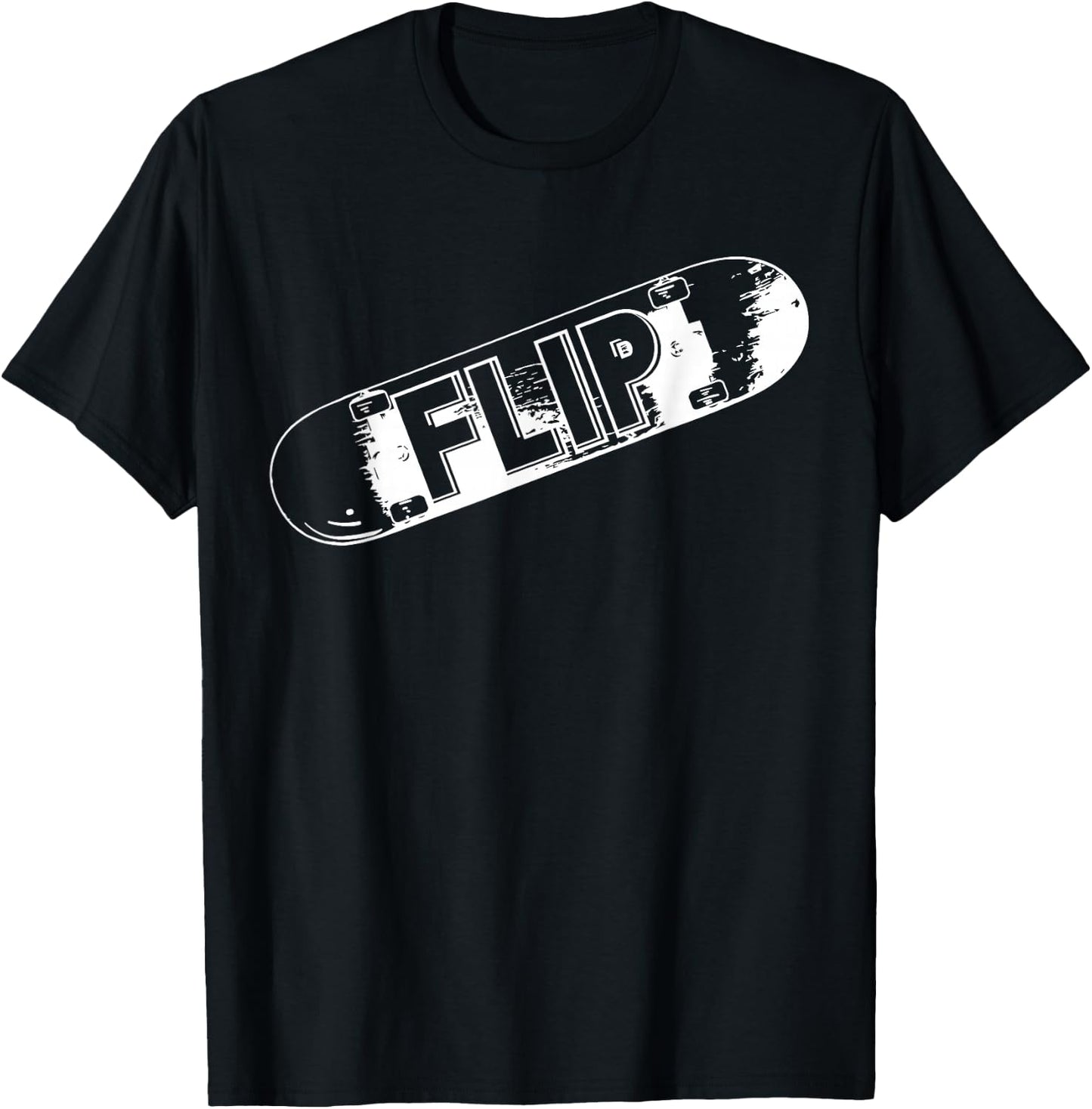 Flip Cool Skateboard Skate Design Skateboarding Skater T-Shirt - T-Shirt | Black