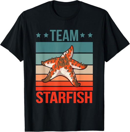 Team Starfish Quote Sea Star Starfish T-Shirt - T-Shirt | Black