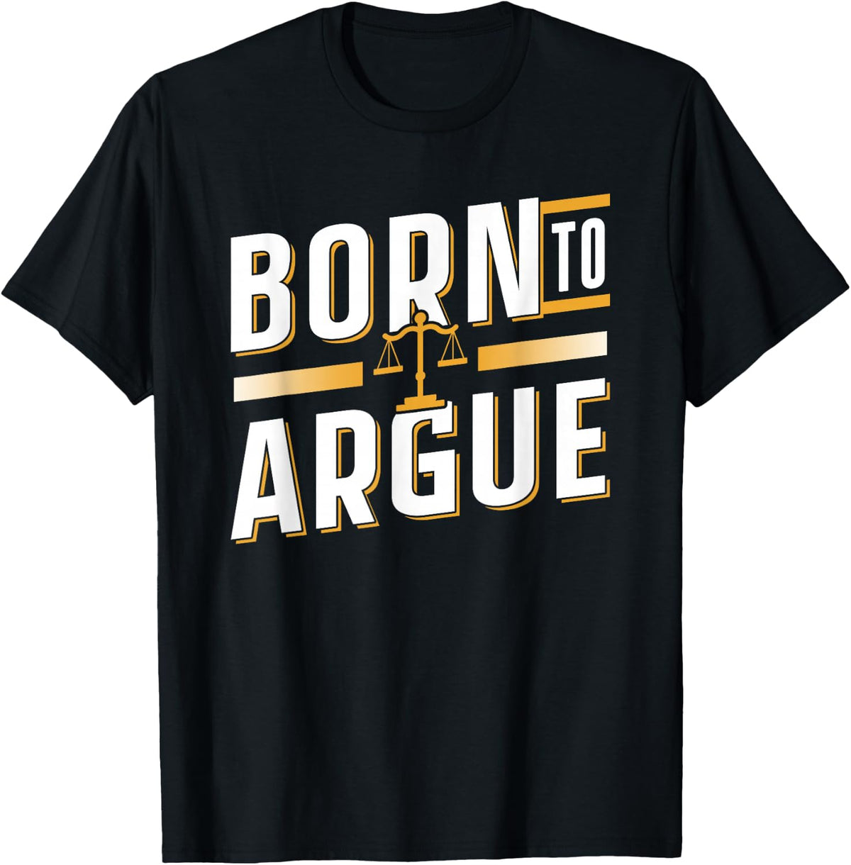 Geboren Zum Argumentieren Rechtsanwalt Jurist Lawyer Law T-Shirt - T-Shirt | Black