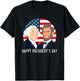 Happy President's Day Washington Lincoln Costume Outfit T-Shirt - T-Shirt | Black