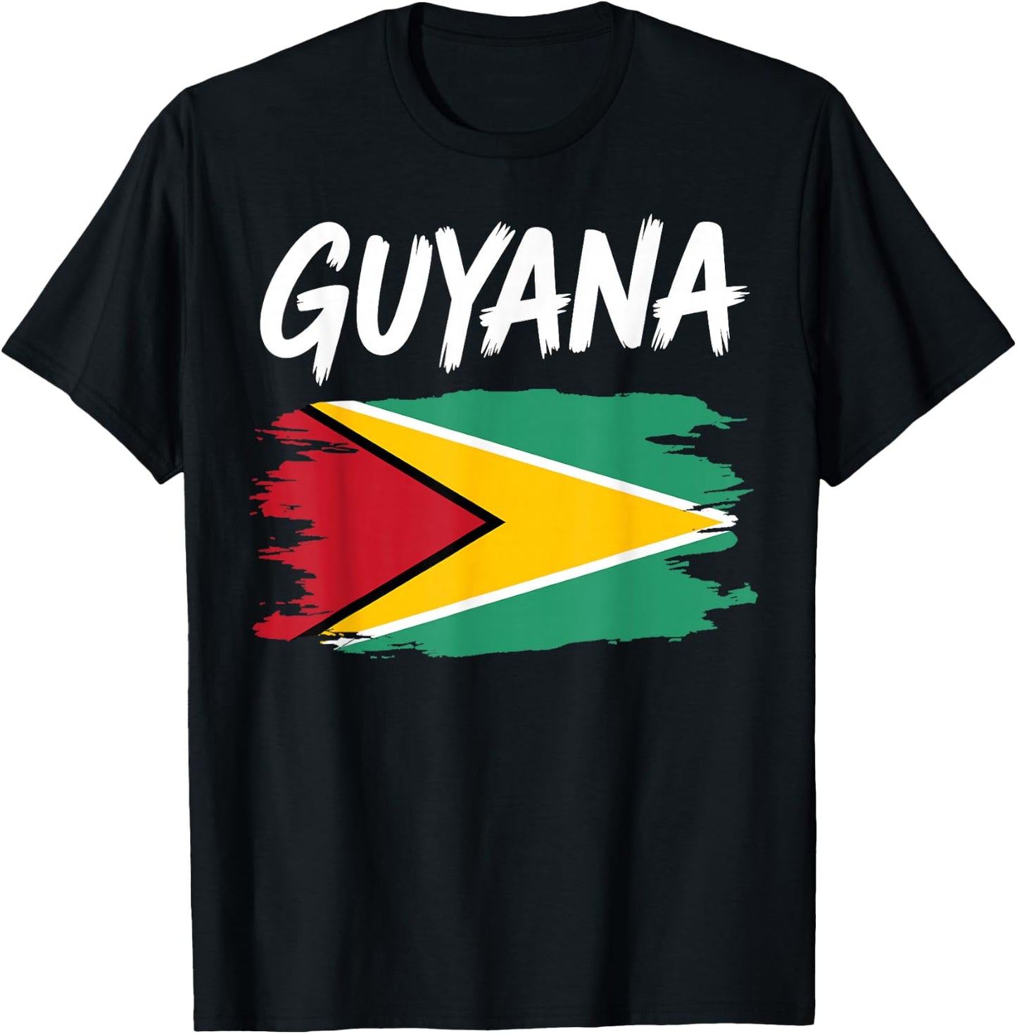 Guyana Flag Outfit Idea & Guyanese Themed T-Shirt - T-Shirt | Black