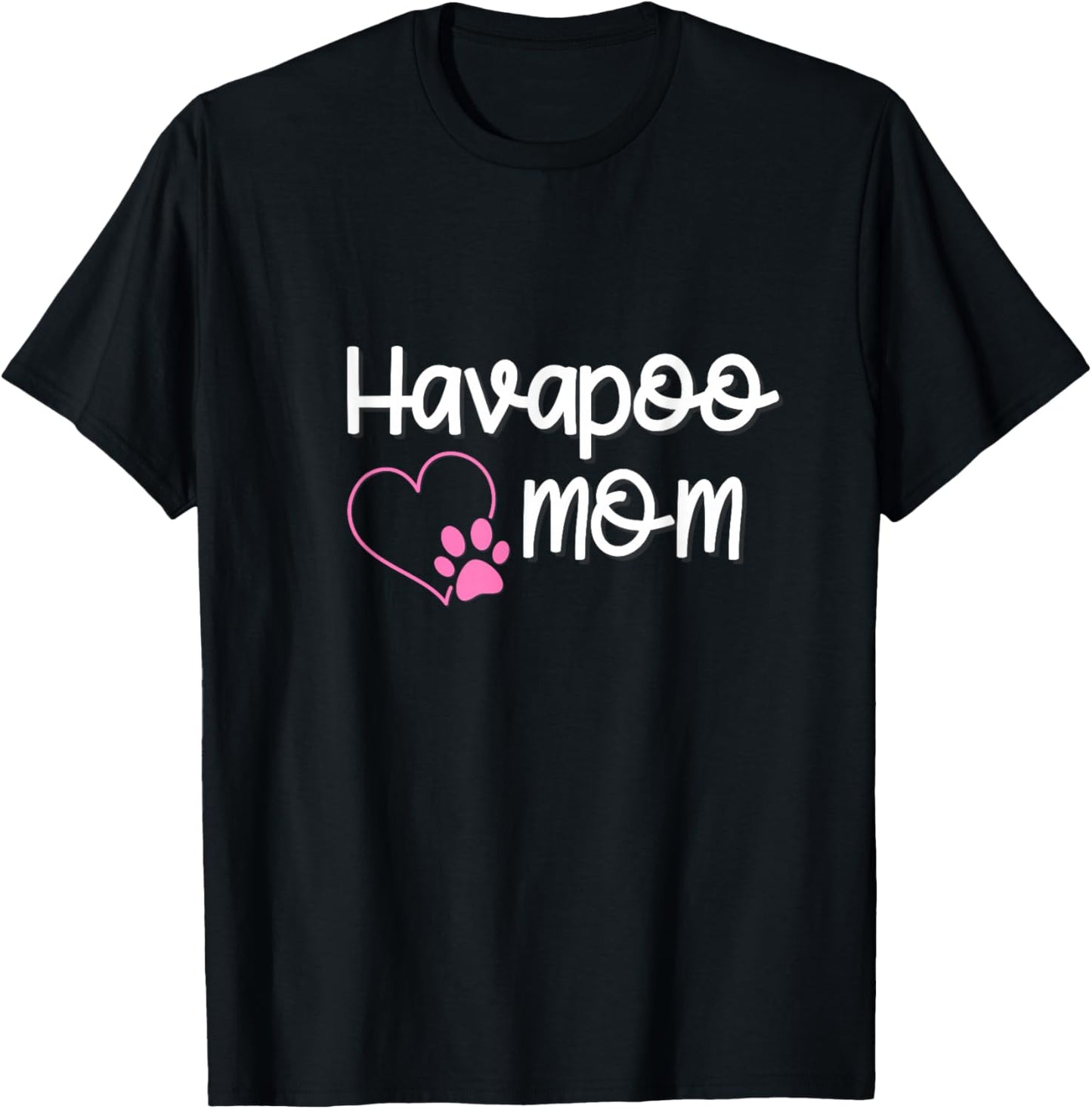 Havapoo Mom Dog Gift T-Shirt - T-Shirt | Black