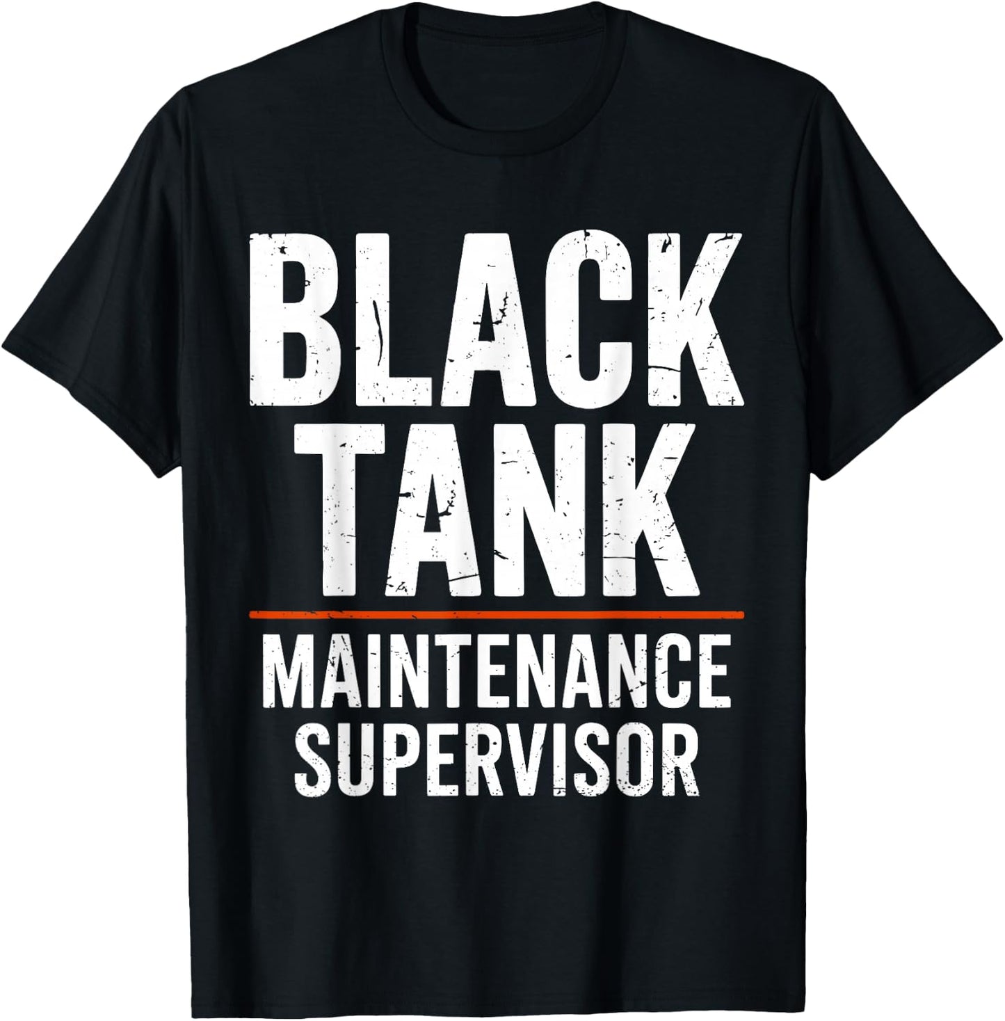 Black Tank Maintenance Supervisor Funny Campers Tank Boss T-Shirt - T-Shirt | Black