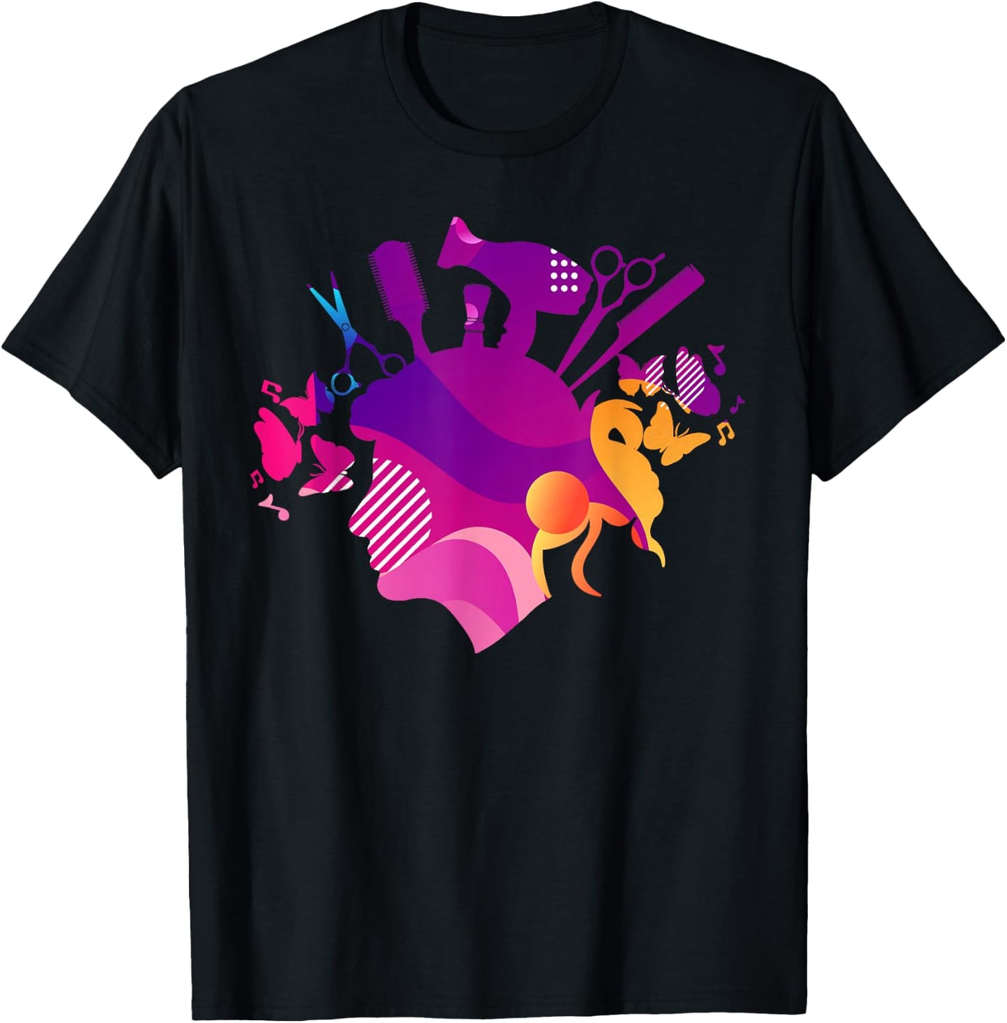 Hairdresser Hairstylists Hairdressing Hairstyling Beautician T-Shirt - T-Shirt | Black