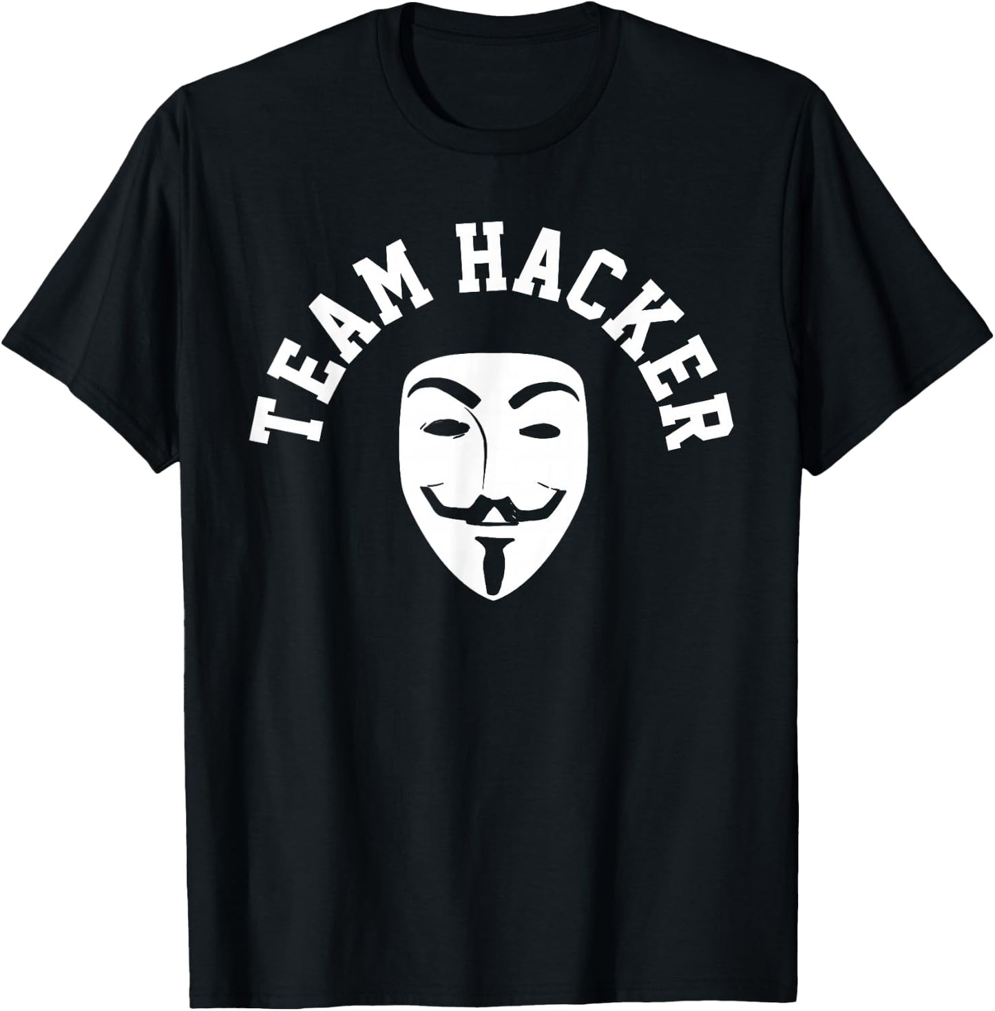 Hacker Anonymous Mask Gift Computer Funny T-Shirt - T-Shirt | Black