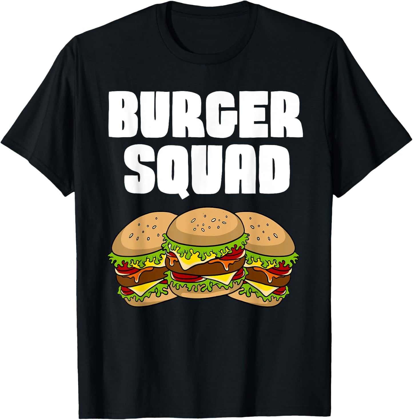 Funny Burger Art Women Hamburger Cheeseburger Lover T-Shirt - T-Shirt | Black