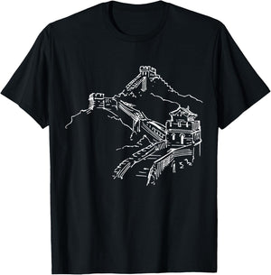 A Great Wall in China T-Shirt - T-Shirt | Black