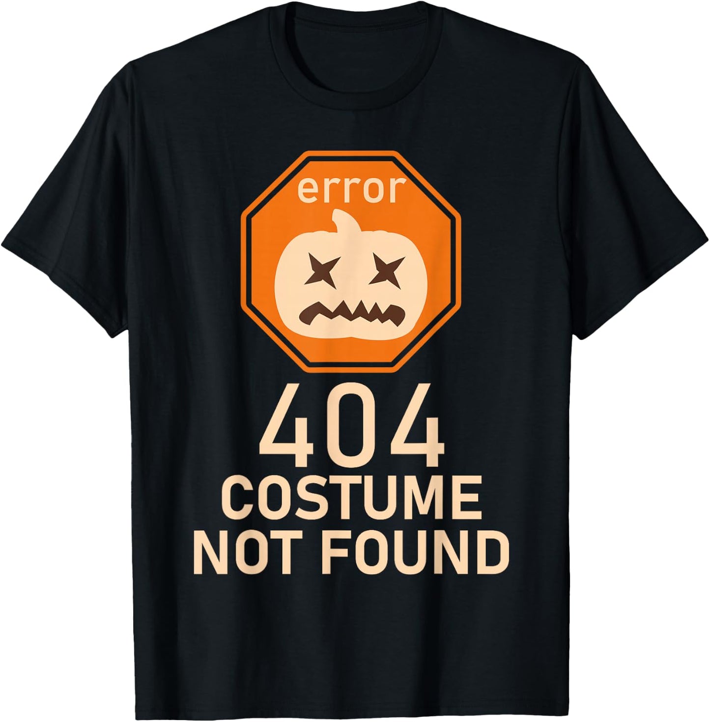 Error 404 Costume Not Found Halloween Low Budget IT T-Shirt - T-Shirt | Black