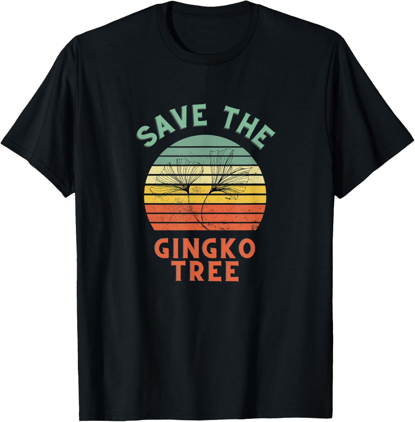 Save the Ginko tree live art seeds Men Women Kids T-Shirt - T-Shirt | Black