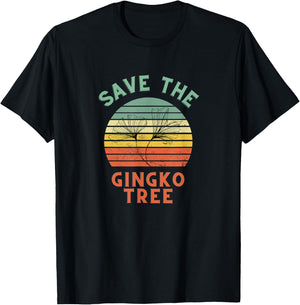 Save the Ginko tree live art seeds Men Women Kids T-Shirt - T-Shirt | Black