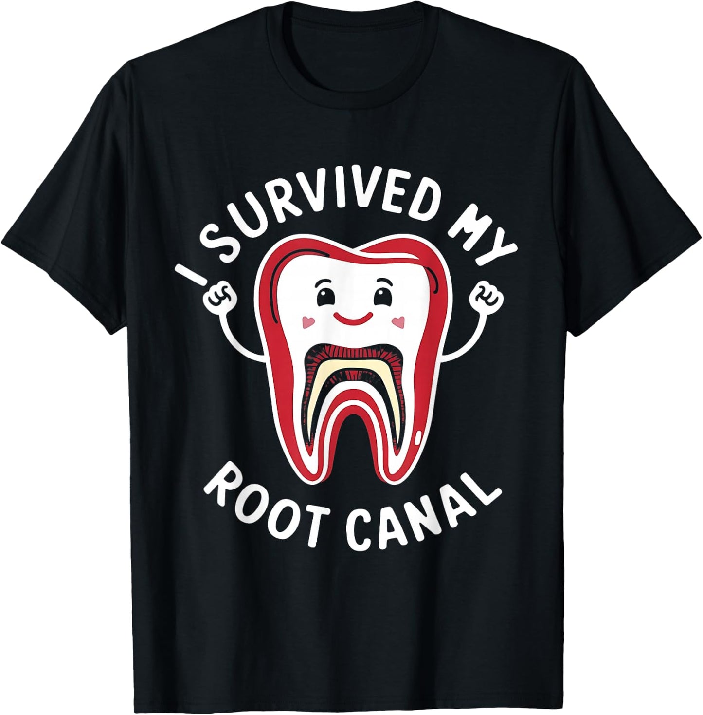 Root Canal Shirts Funny I survived My Root Canal Treatment T-Shirt - T-Shirt | Black