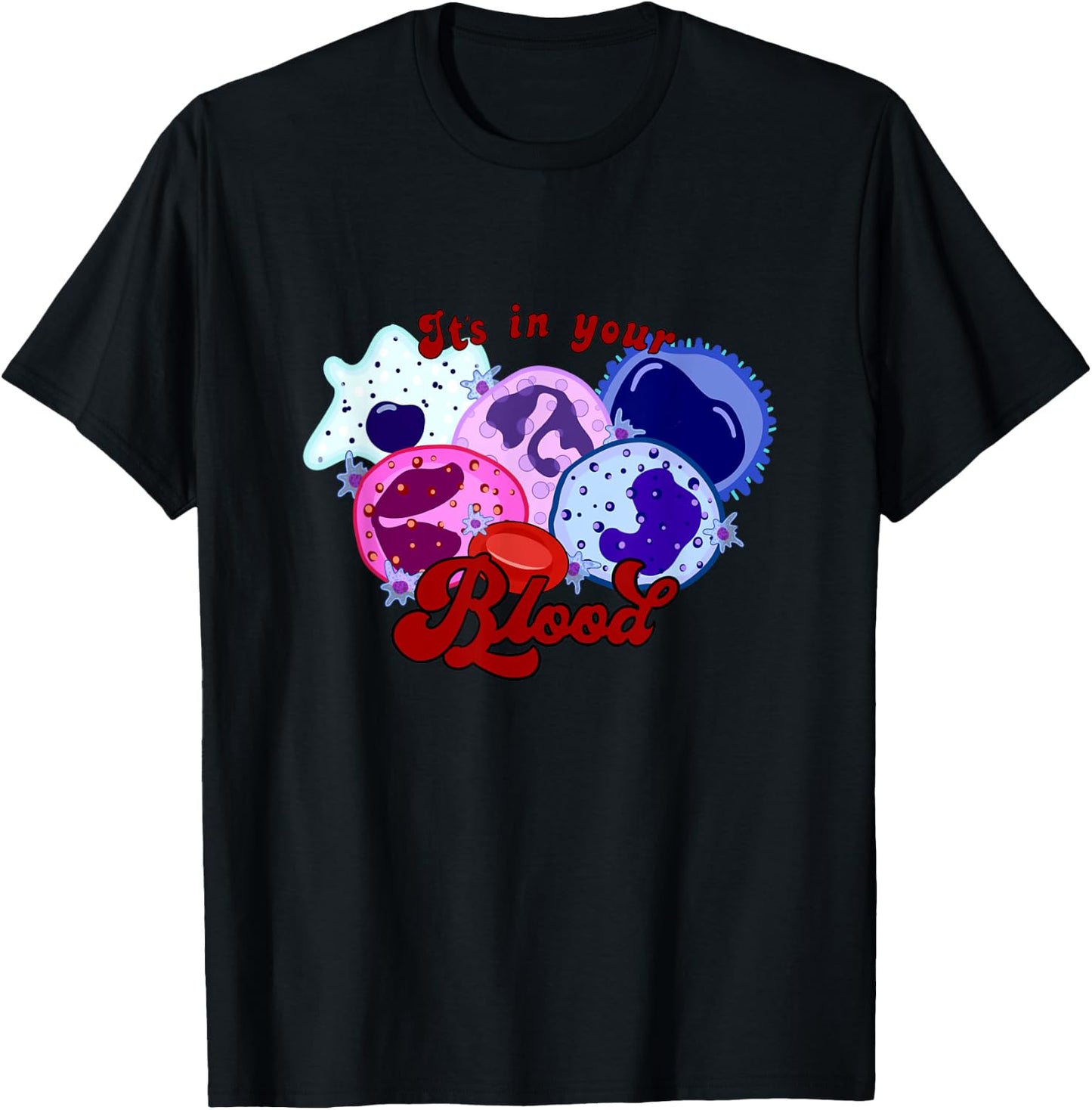 Cartoon blood cell T-Shirt - T-Shirt | Black
