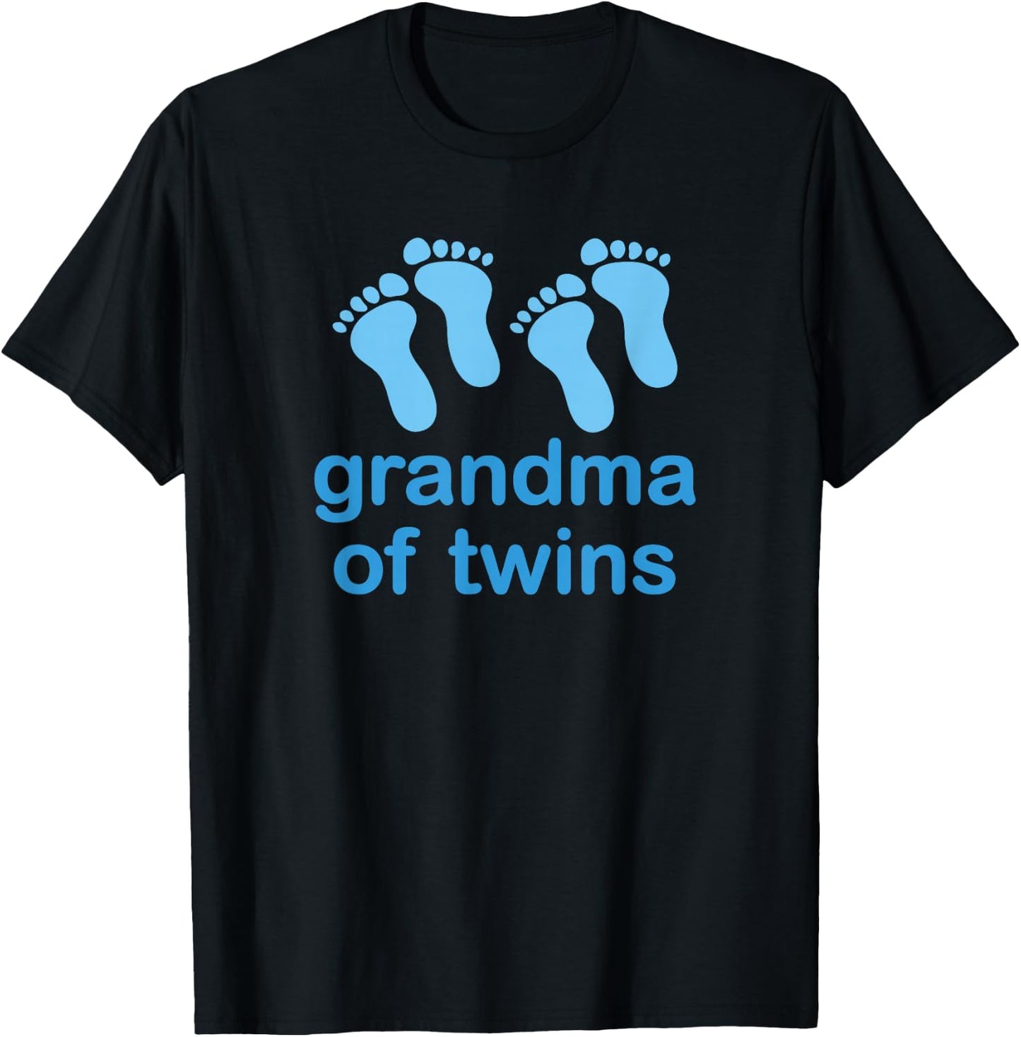 Grandma Of Twins Shirt New Grandmother T-Shirt - T-Shirt | Black