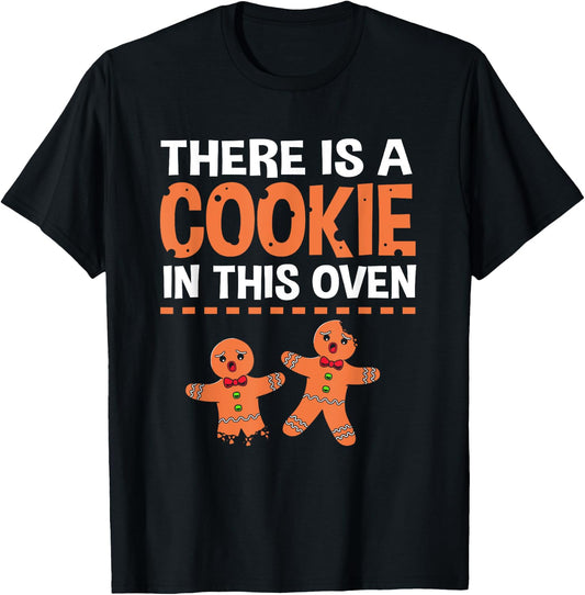 Christmas Gingerbread Gender Reveal For Mom T-Shirt - T-Shirt | Black