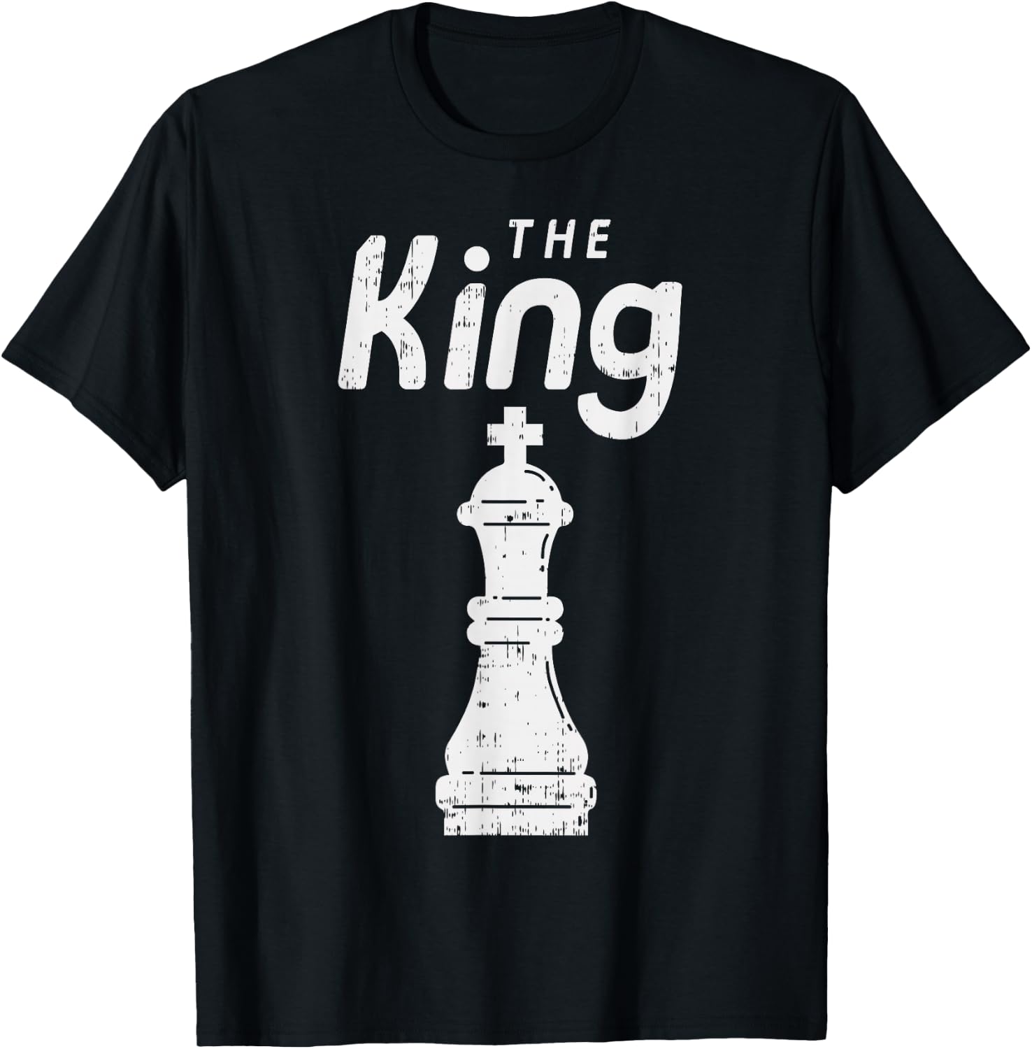 Chess Piece The King Shirt Halloween Matching Costume T-Shirt - T-Shirt | Black