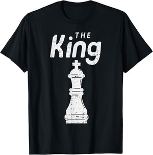 Chess Piece The King Shirt Halloween Matching Costume T-Shirt - T-Shirt | Black