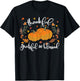 Thankful Grateful Blessed Shirt Halloween Pumpkin T-Shirt - T-Shirt | Black