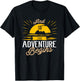 And so the Adventure begins - Camping & Road Trip Gift T-Shirt - T-Shirt | Black