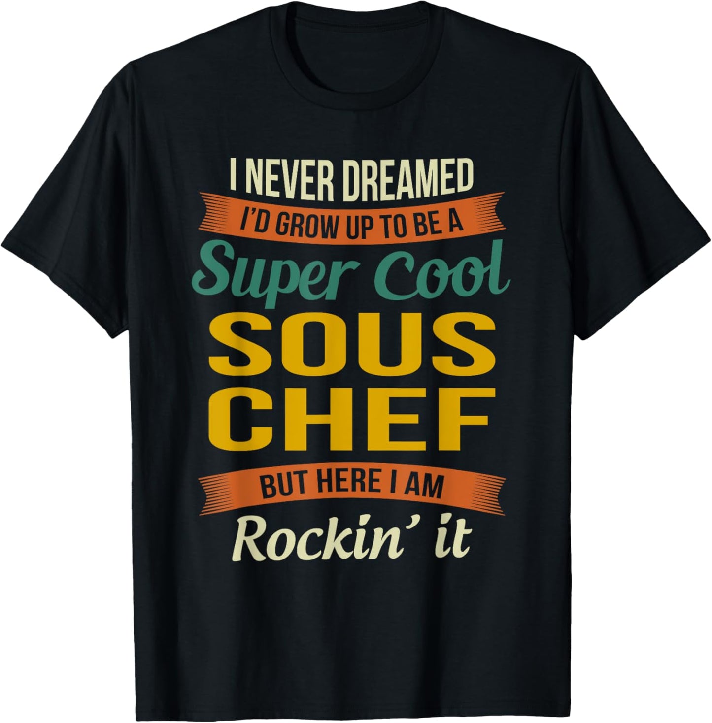 Sous Chef Gifts - Funny Appreciation T-Shirt - T-Shirt | Black