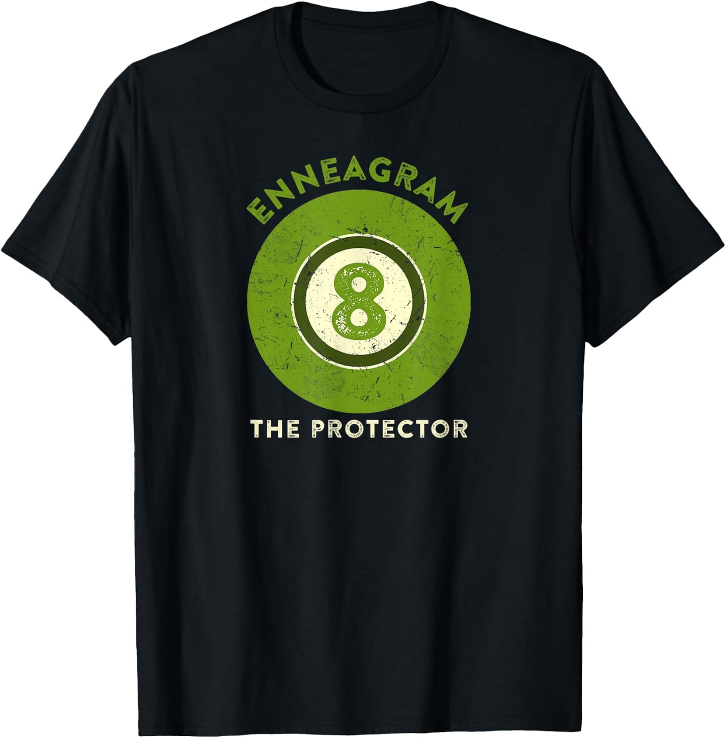 Enneagram Type 8 The Protector Personality Type T-Shirt - T-Shirt | Black