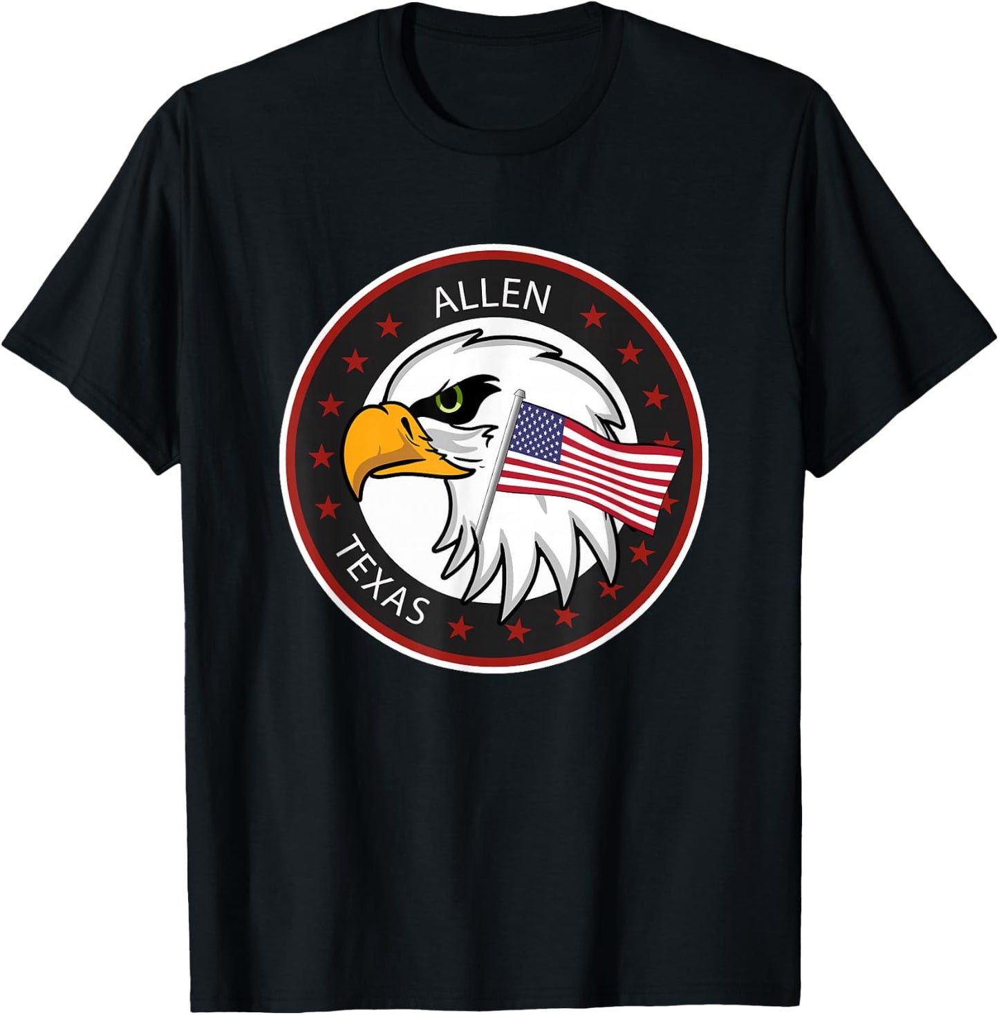 Allen TX Texas T-Shirt - T-Shirt | Black