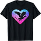 Women or Girls Flying Dragon T-Shirt - T-Shirt | Black
