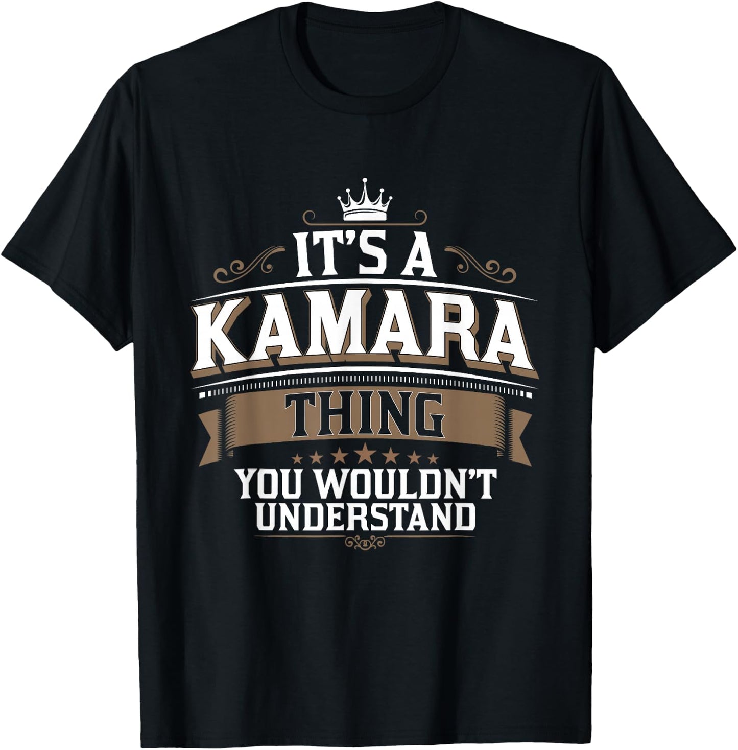 EWD It's a Kamara Thing You Wouldn't Understand Kamara T-Shirt - T-Shirt | Black