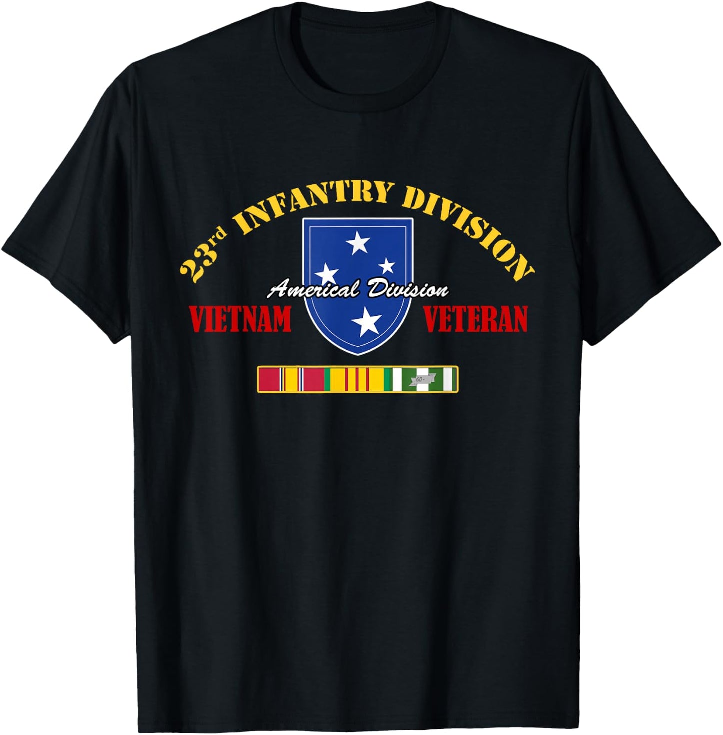 23RD INFANTRY DIVISION Vietnam Veteran T-Shirt - T-Shirt | Black